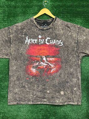 Alice In Chains Dirt Est 1987 Heavy Metal Band Mineral Wash T-Shirt Size 2X